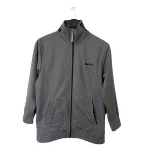 Bench Gray Smooth Lightweight Zip‎ Up Sweatshirt
